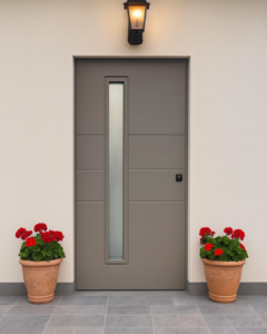 Safem - Serramenti Torino - Porta blindata classe 3 di sicurezza con finestratura su anta